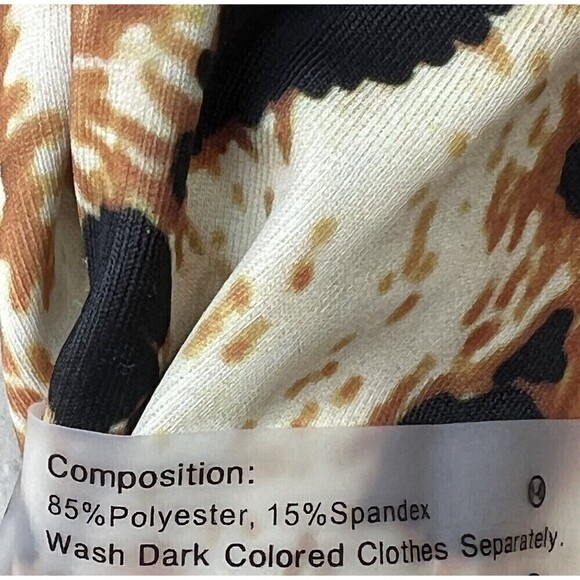 Zaful 2 Piece Bikini Animal Print String Bikini Underwire Size 8 Large - Picture 9 of 9